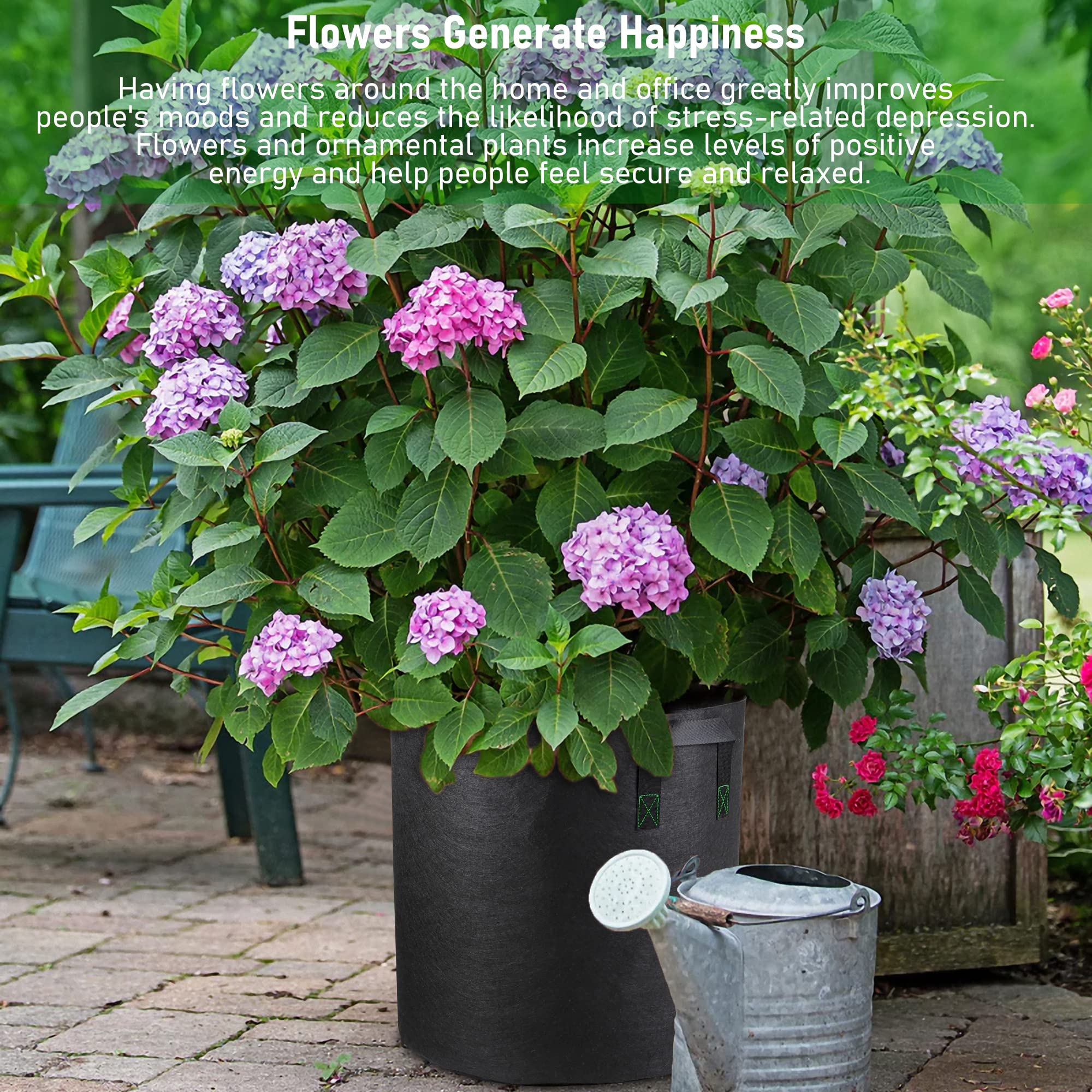 Growpropel tall fabric pot two-pack provides budget-friendly gardening options.