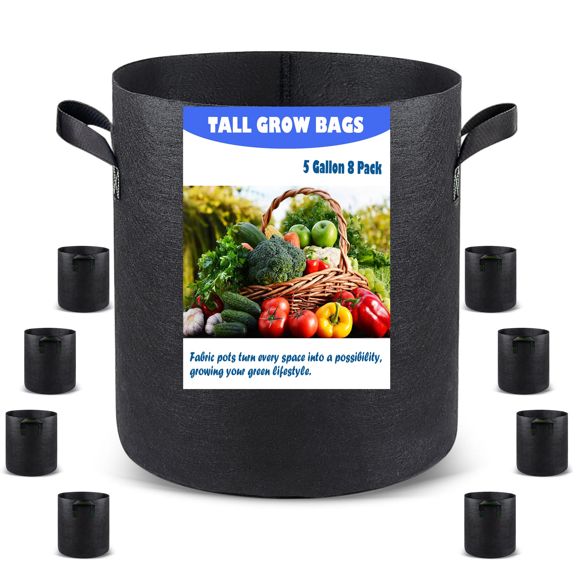 Growpropel Taller Grow Bag for deep-rooted tomatoes supports strong plants