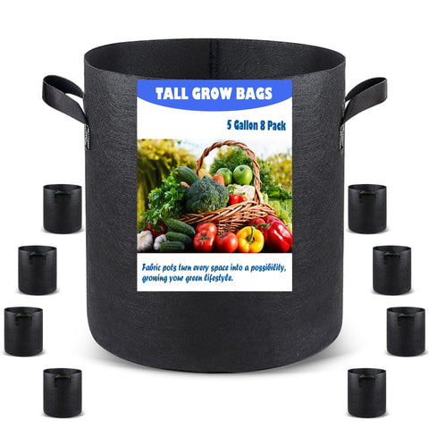 Growpropel Taller Grow Bag for deep-rooted tomatoes supports strong plants