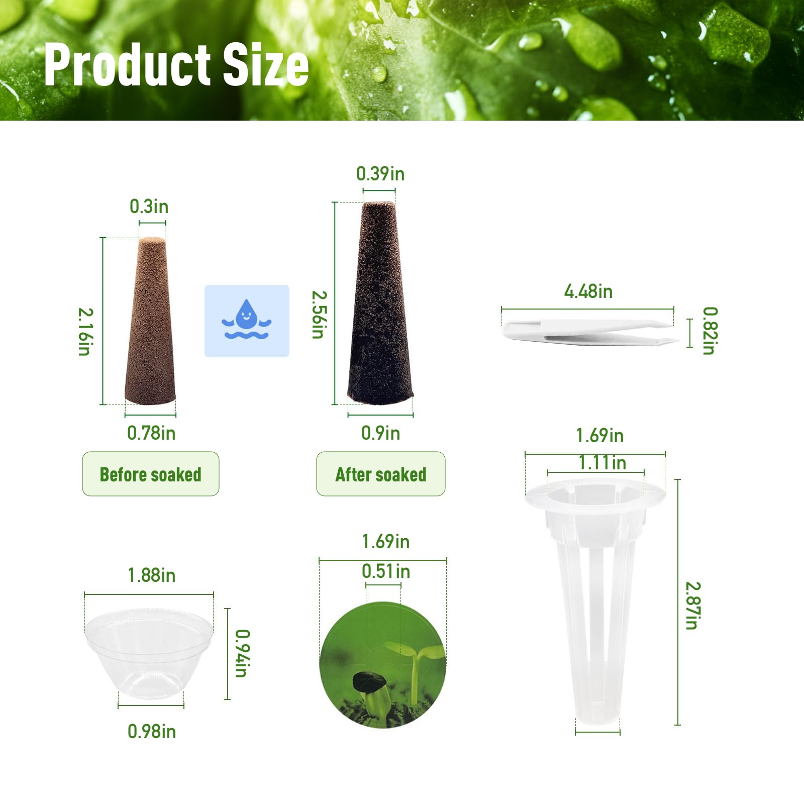 Growsponges moisture grooves optimize hydration for uniform germination.