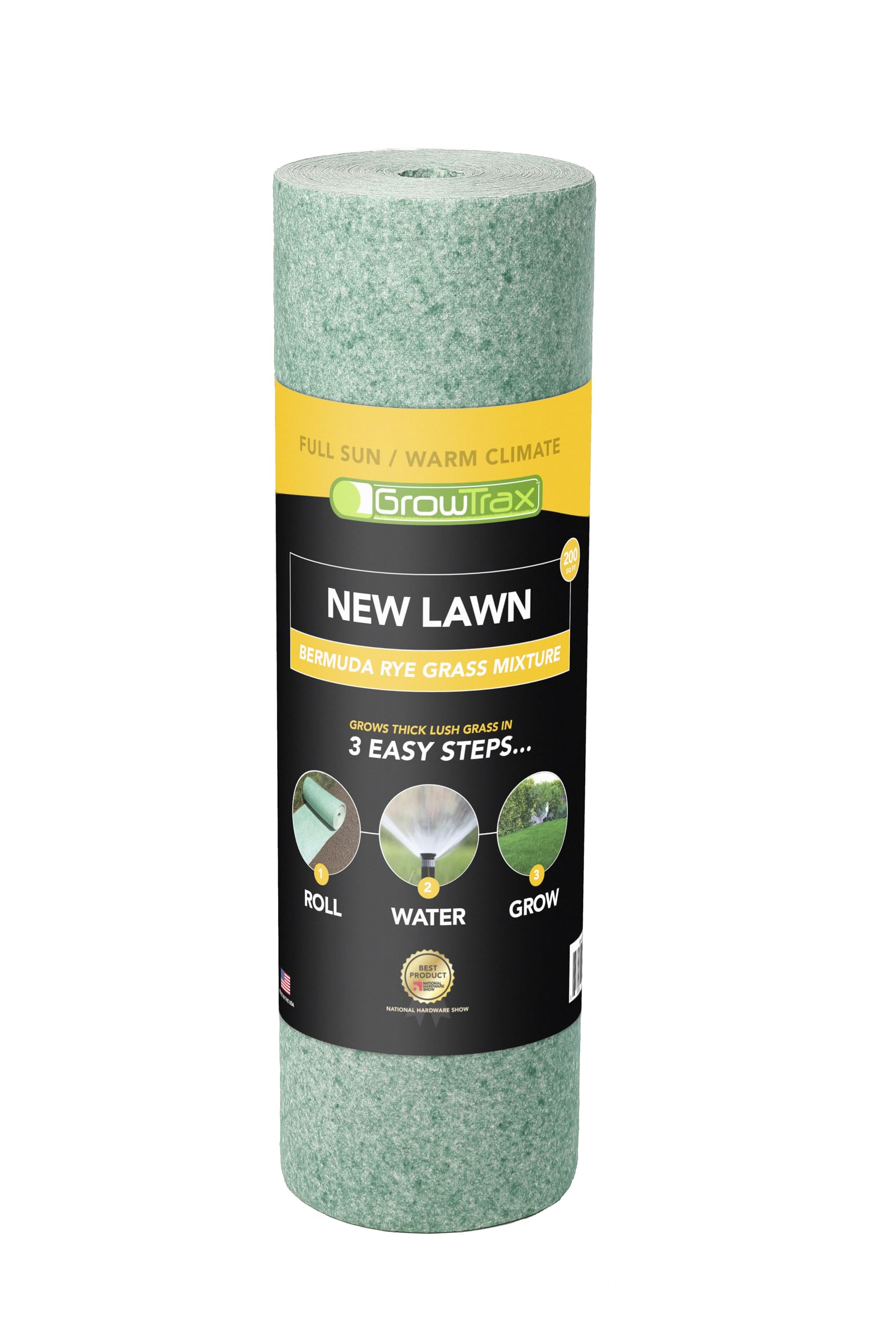 Growtrax biodegradable seed mat unrolled on a lawn for quick establishment