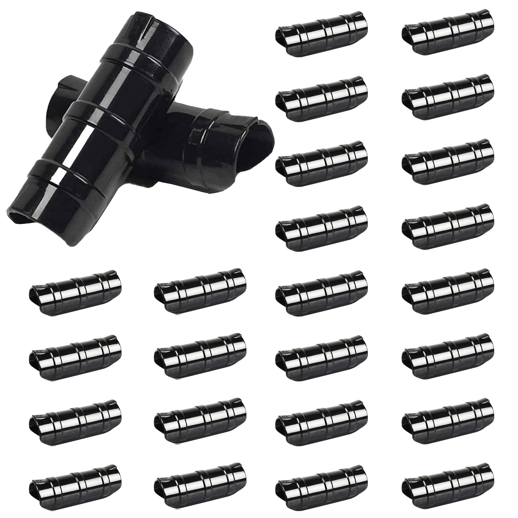 GRRONZEE greenhouse clips 1-1/4 inch close-up showing durable ABS construction