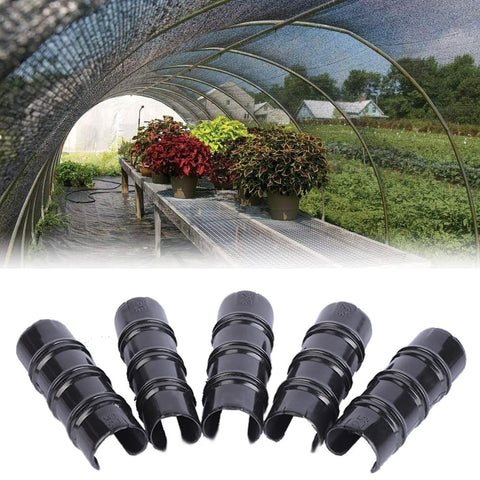 GRRONZEE black plastic clamps on sunshade net securing cover