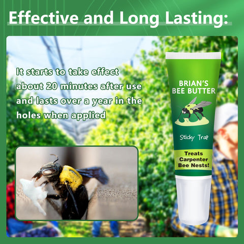 GRTRE Brain's Bee Butter hole application demonstrates targeted entry-hole treatment.