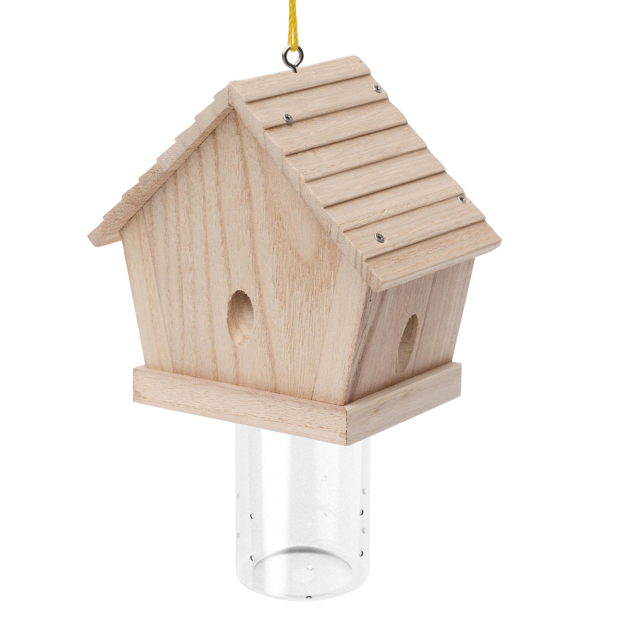 GRTRE carpenter bee trap outdoor front view highlights durable Paulownia wood