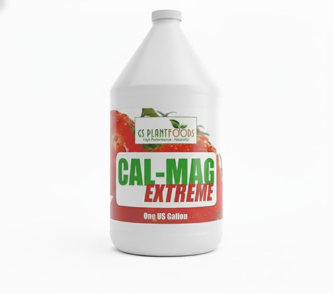 GS Plant Foods Cal-Mag Extreme bottle shown for easy application and plant health support