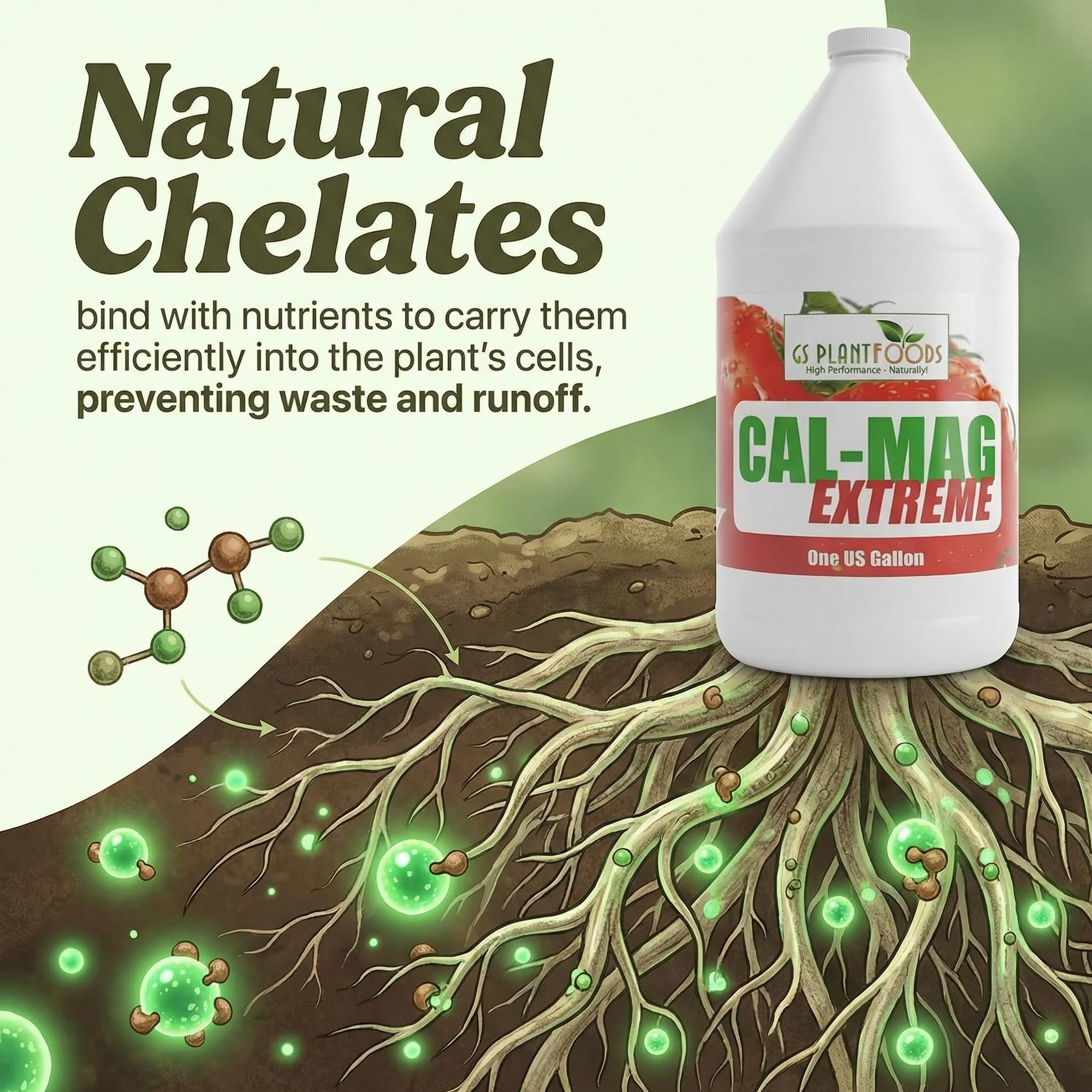 GS Plant Foods Cal-Mag Extreme garden-setup with thriving plants