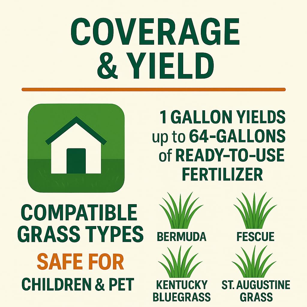 Healthy green lawn after Green Envy application in fall
