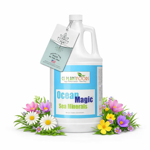 GS Plant Foods Ocean Magic bottle pour for easy watering and coverage