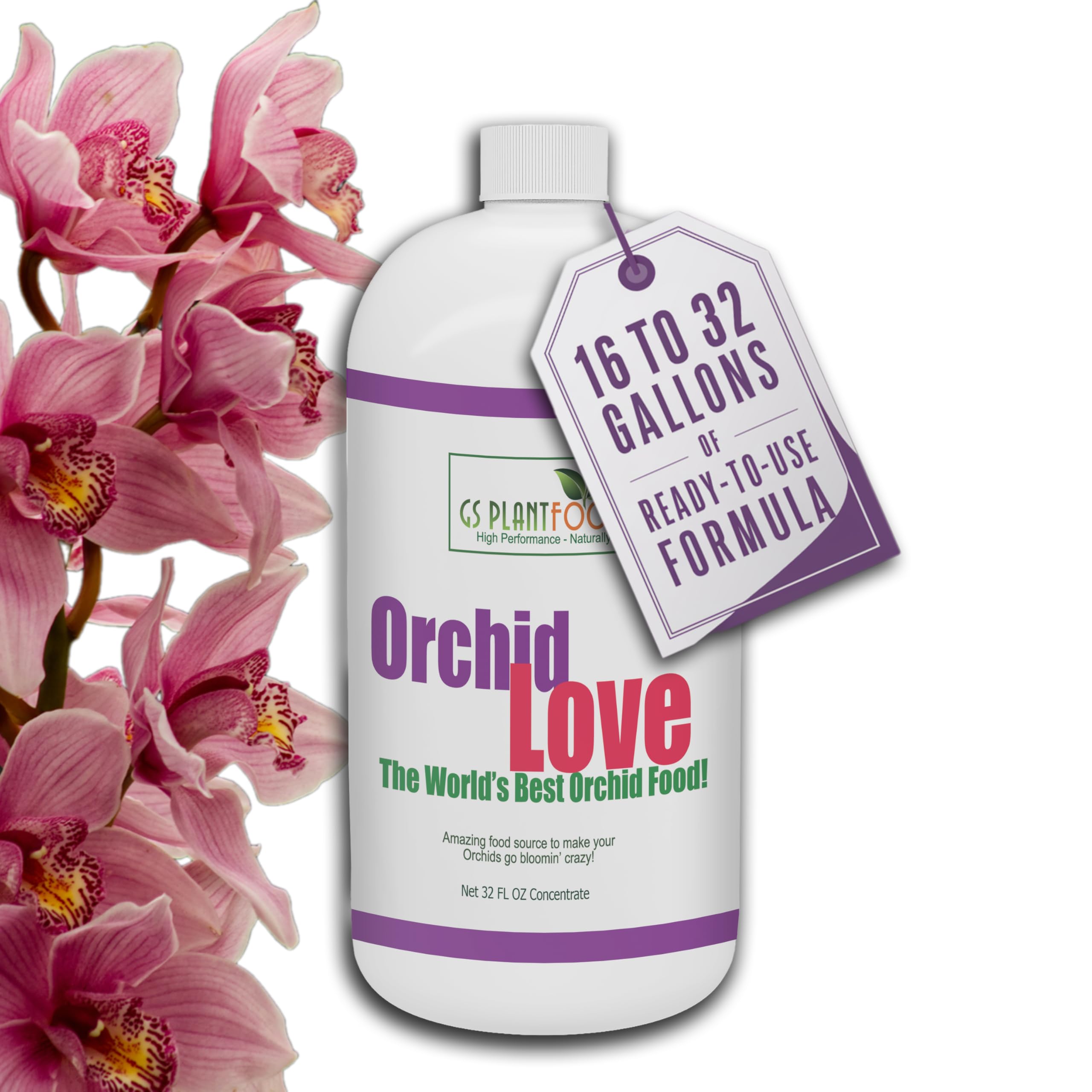 GS Plant Foods Orchid Love bottle for simple dosing and vibrant orchid care