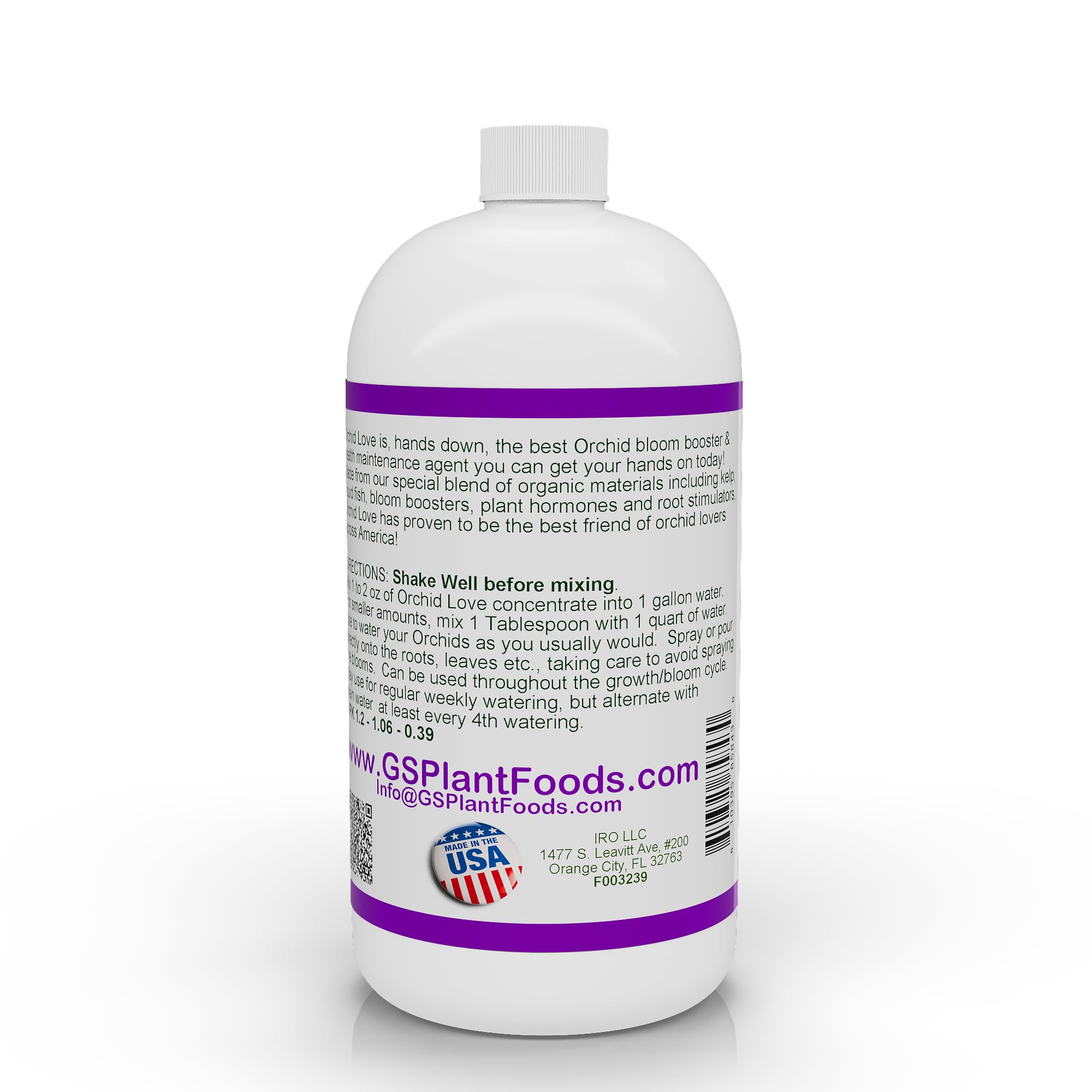 Concentrate mixed into water for orchids, ready to feed
