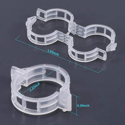 GSINODRS trellis clips secure tomato and cucumber vines on trellises.