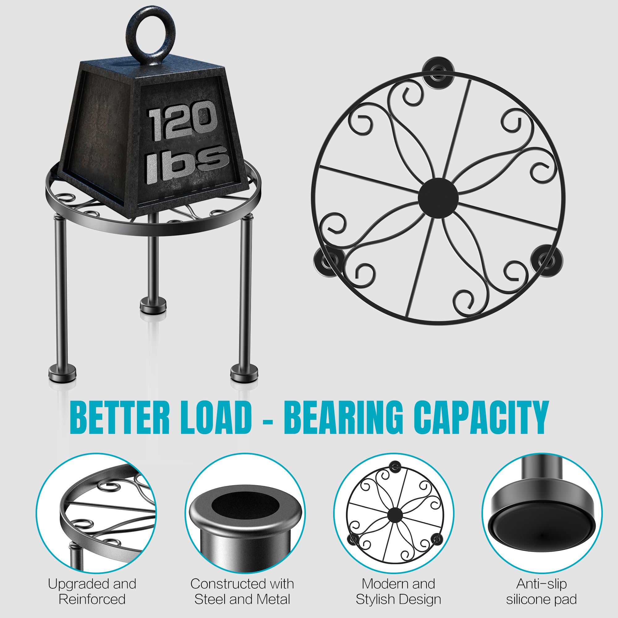 Gskeco heavy-duty iron frame with rustproof coating for resilience