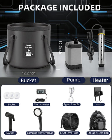 GSQQTE three spray modes shower head for versatile outdoor cleansing