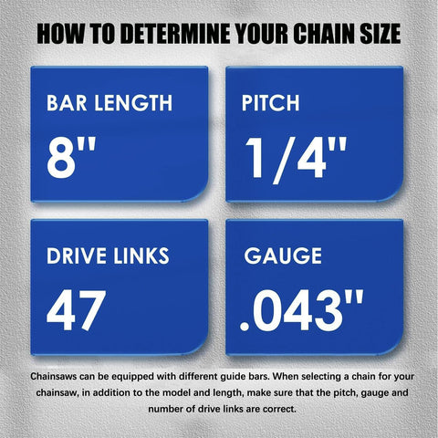GSSHBR mini chainsaw chain with 1/4 inch pitch and .043 inch gauge for precise trimming