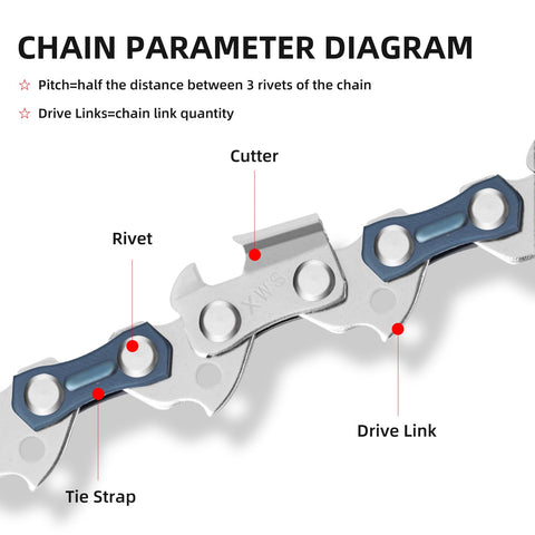 GSSHBR 16-inch chain provides a smooth-cut performance for fast, clean results