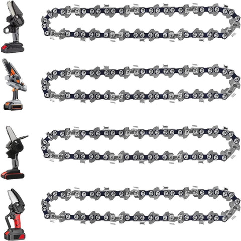 GSSHBR 6-inch mini chainsaw chain pack for replacement and pruning tasks.
