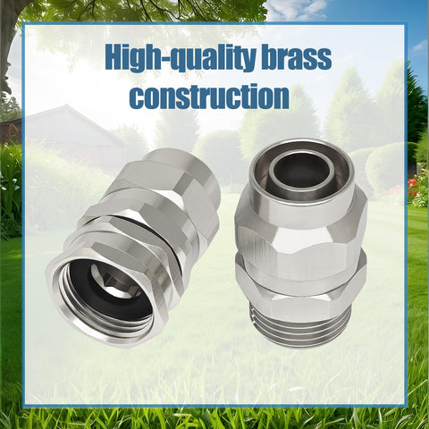 G-Sunny solid brass female end for 5/8-inch hose repair with leak-proof seal