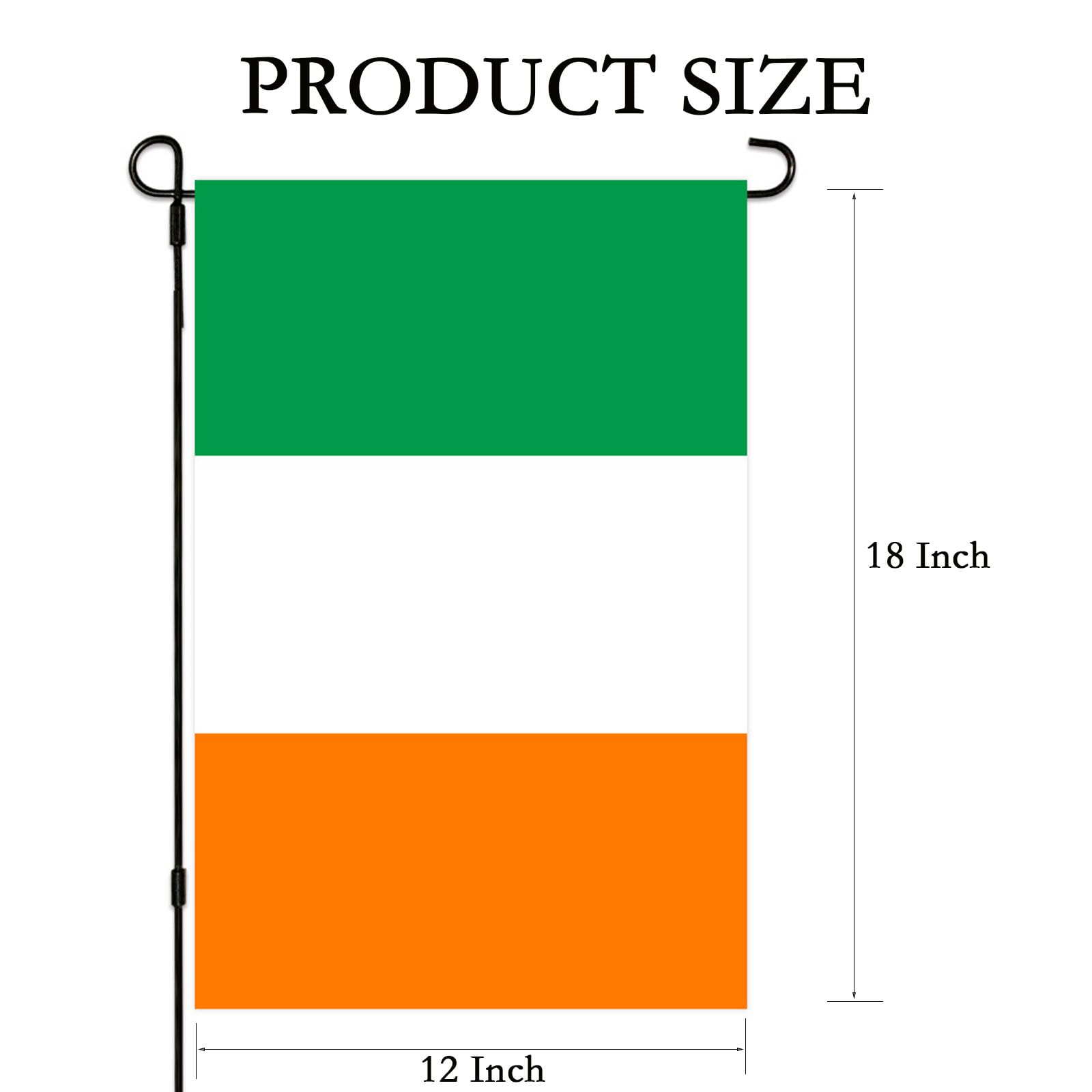 GSYLPFT 12x18 garden flag displays vivid colors outdoors.