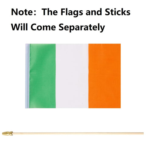 GSYLPFT Party decor featuring Irish flags for celebrations