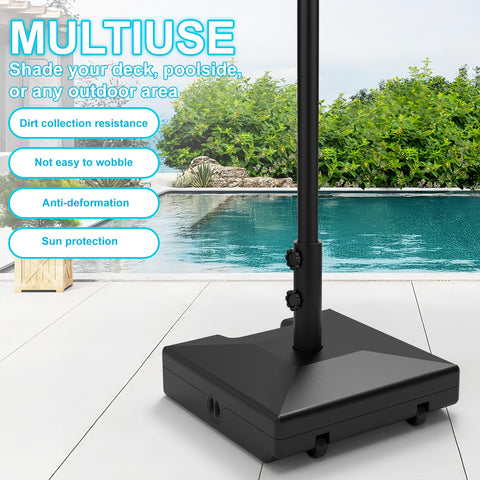 GT GETCO TECH umbrella base fits 6–12 ft poles for multiple setups.