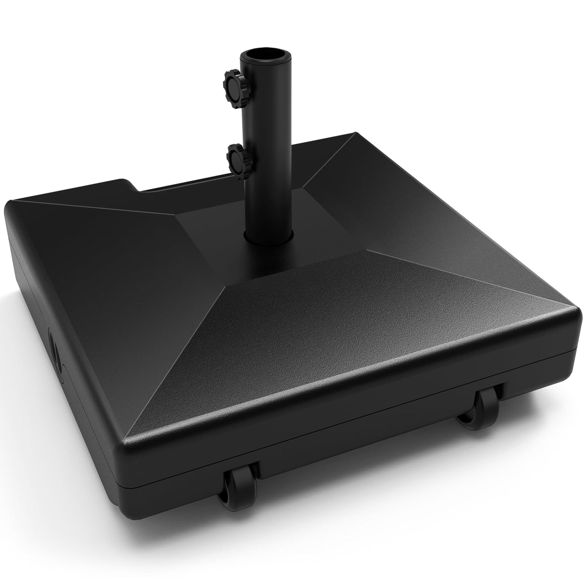 GT GETCO TECH umbrella base with wheels and handle for easy outdoor mobility.