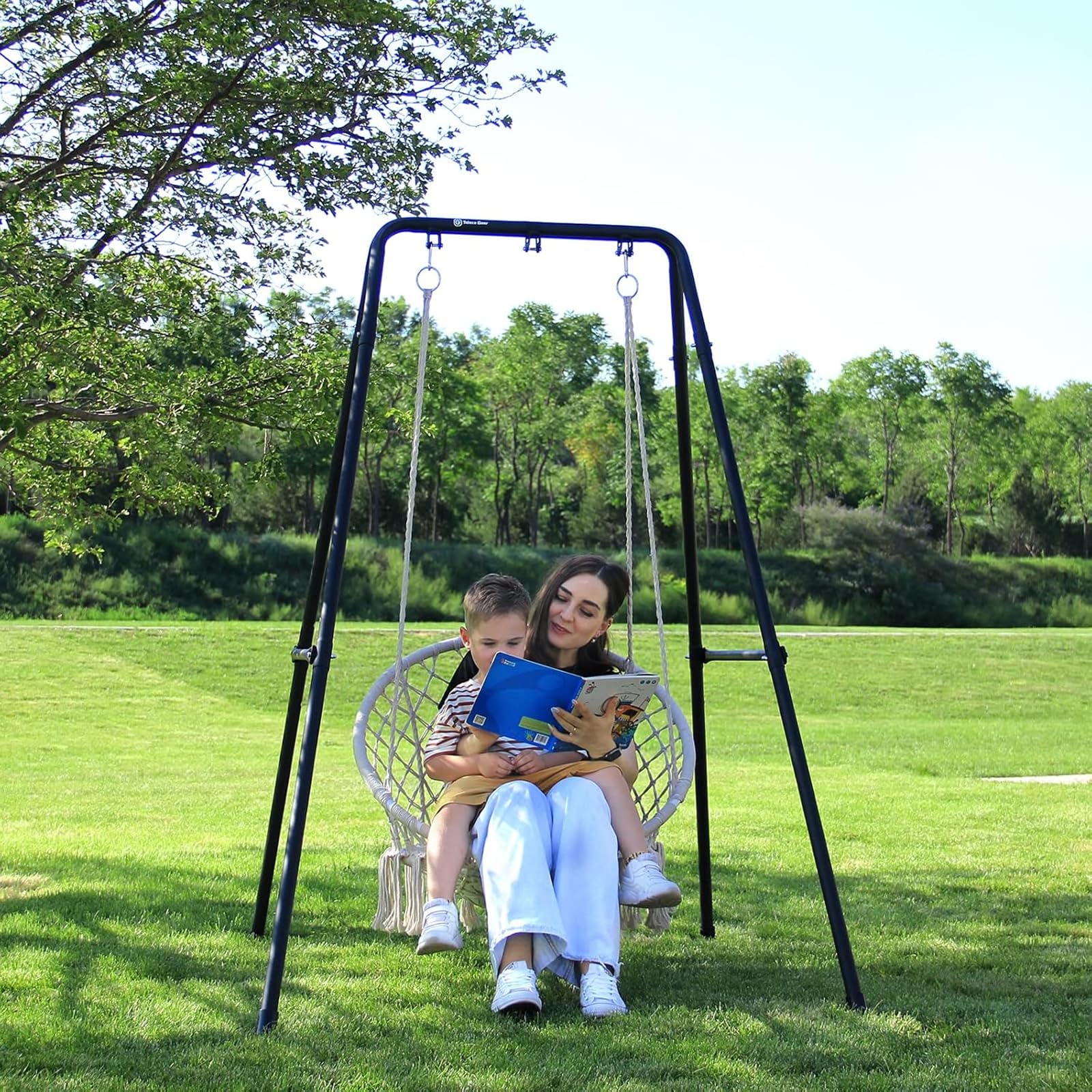 G TALECO GEAR heavy-duty steel-frame hammock stand ready for sturdy support
