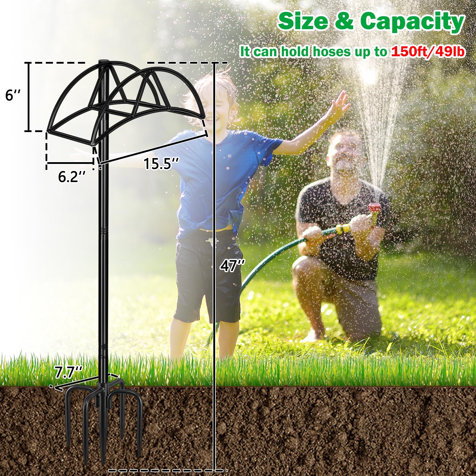 Gtongoko freestanding design shown for versatile placement in yard or garden.