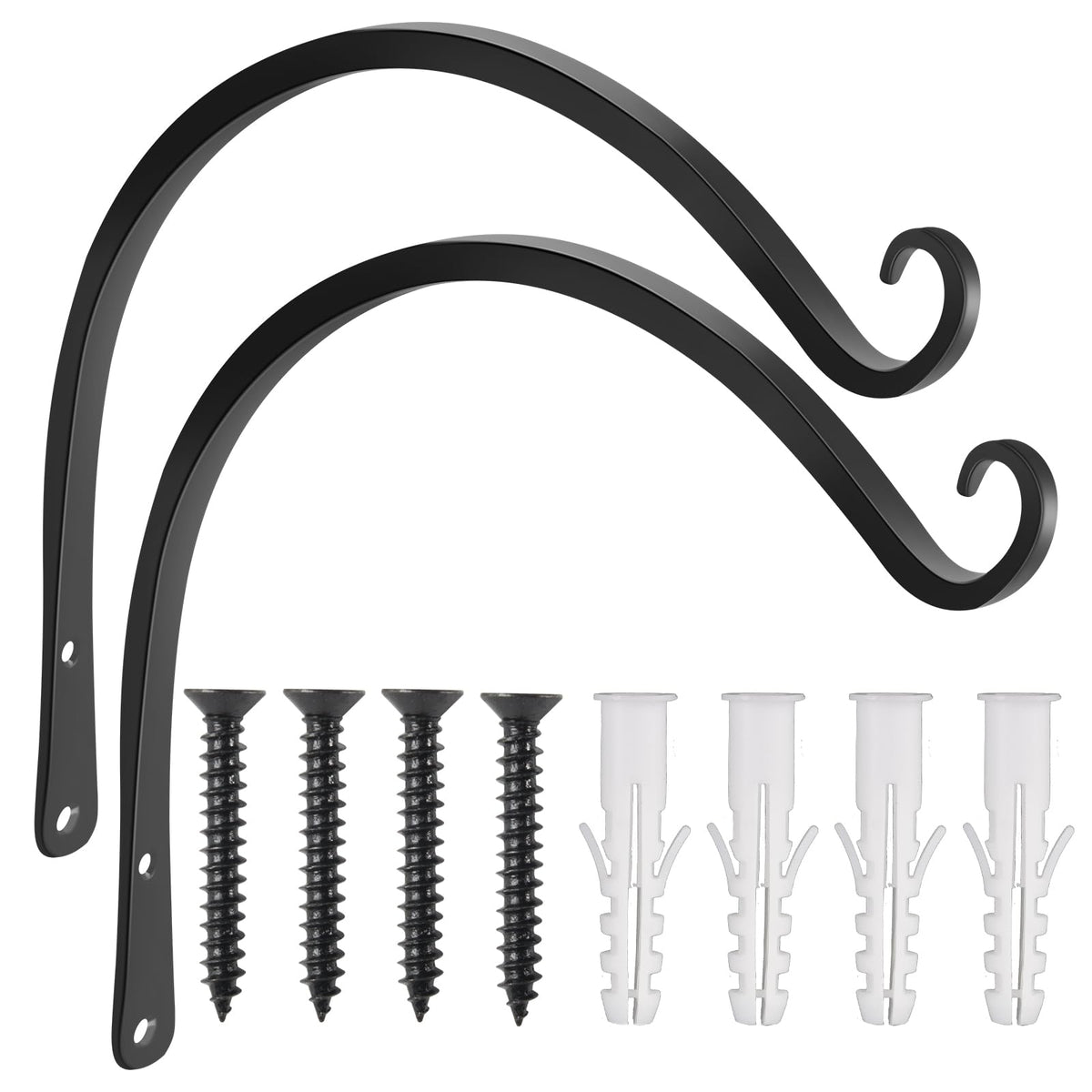 Gtongoko 2-pack 14-inch outdoor plant hangers for sturdy support.