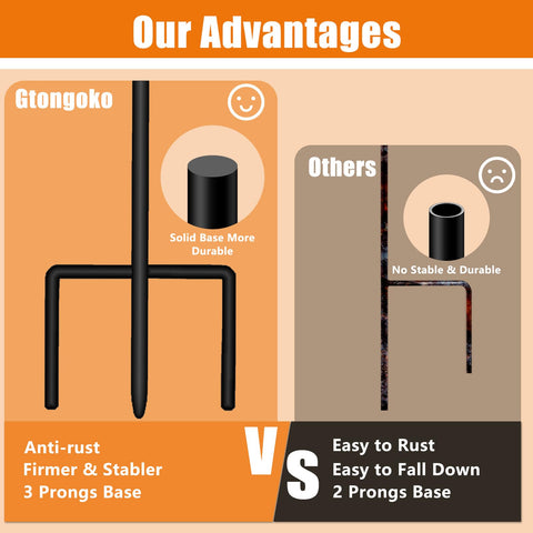 Gtongoko rust-resistant coating protects against weather for year-round garden displays.