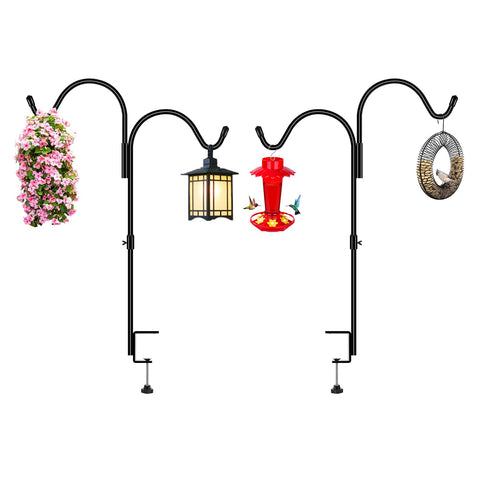 Gtongoko 35-inch double-deck hook front view, sturdy steel design for outdoor use.