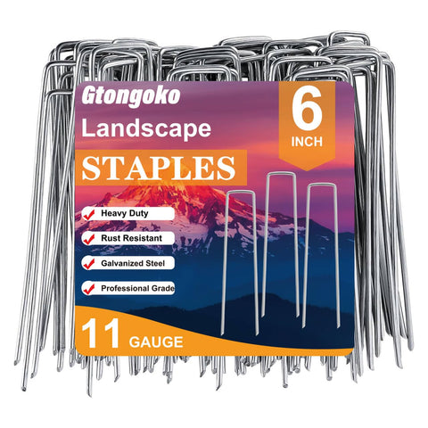 Gtongoko 500-pack staples box for organized outdoor projects.