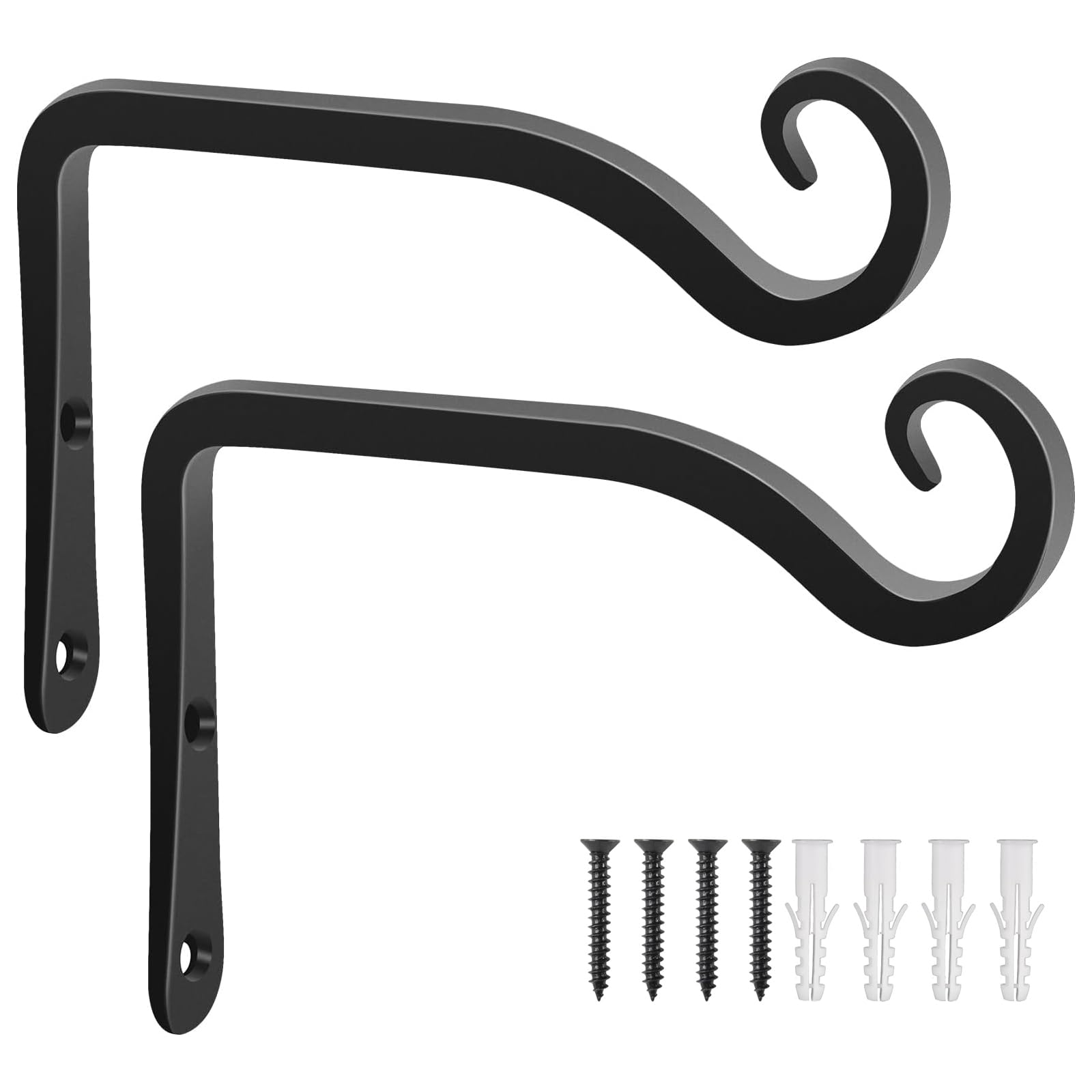 Gtongoko 6inch plant hanger outdoors shows sturdy, rust-resistant metal construction.