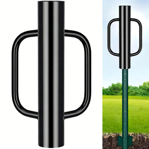 Gtongoko 8lb fence post driver with handles for easier post setting