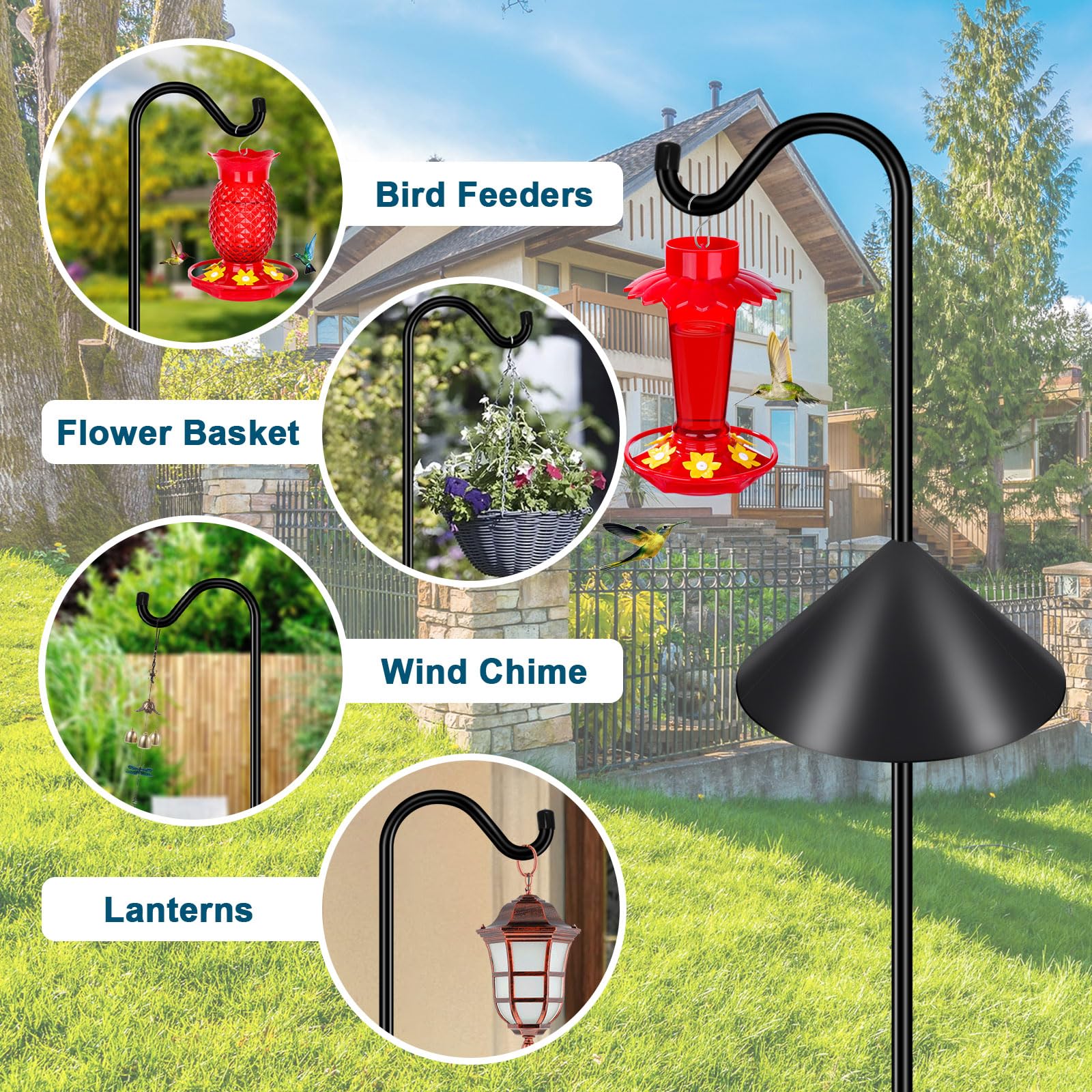 Gtongoko adjustable height hook shortens to 76, 60, or 44 inches