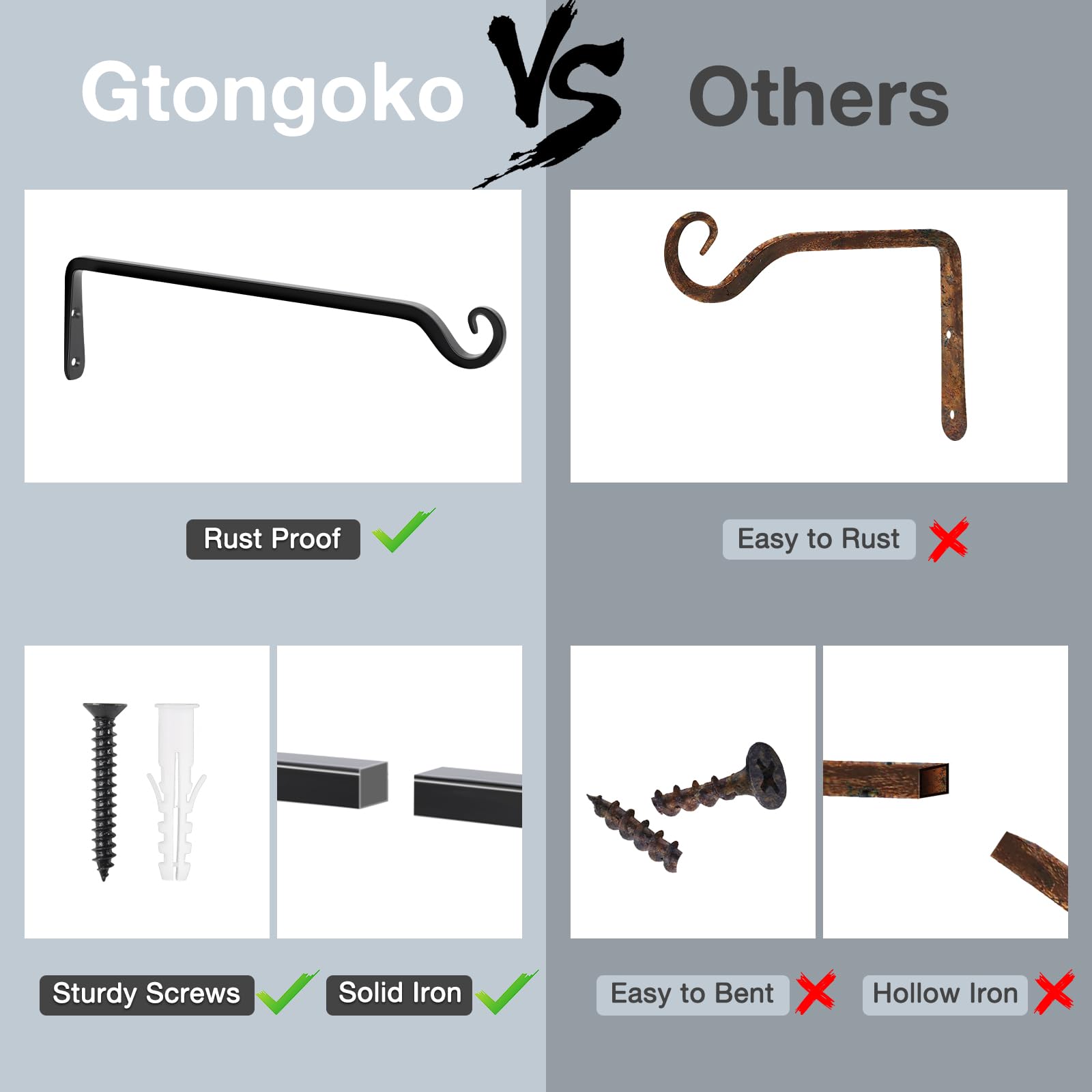 Gtongoko bird feeder hanging hook, secure and stylish for backyard feathered friends.