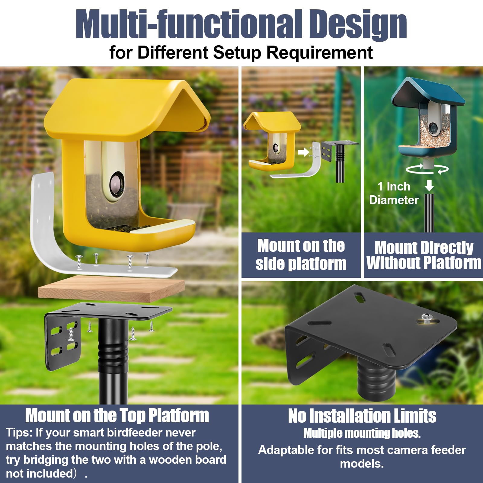 Gtongoko five-prong base enhances stability against wind