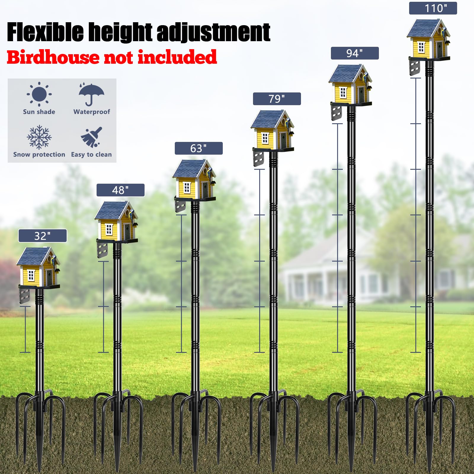 Gtongoko threaded height adjustment enables tool-free height customization
