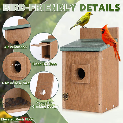 Gtongoko bird house showing air vents for breathable nesting