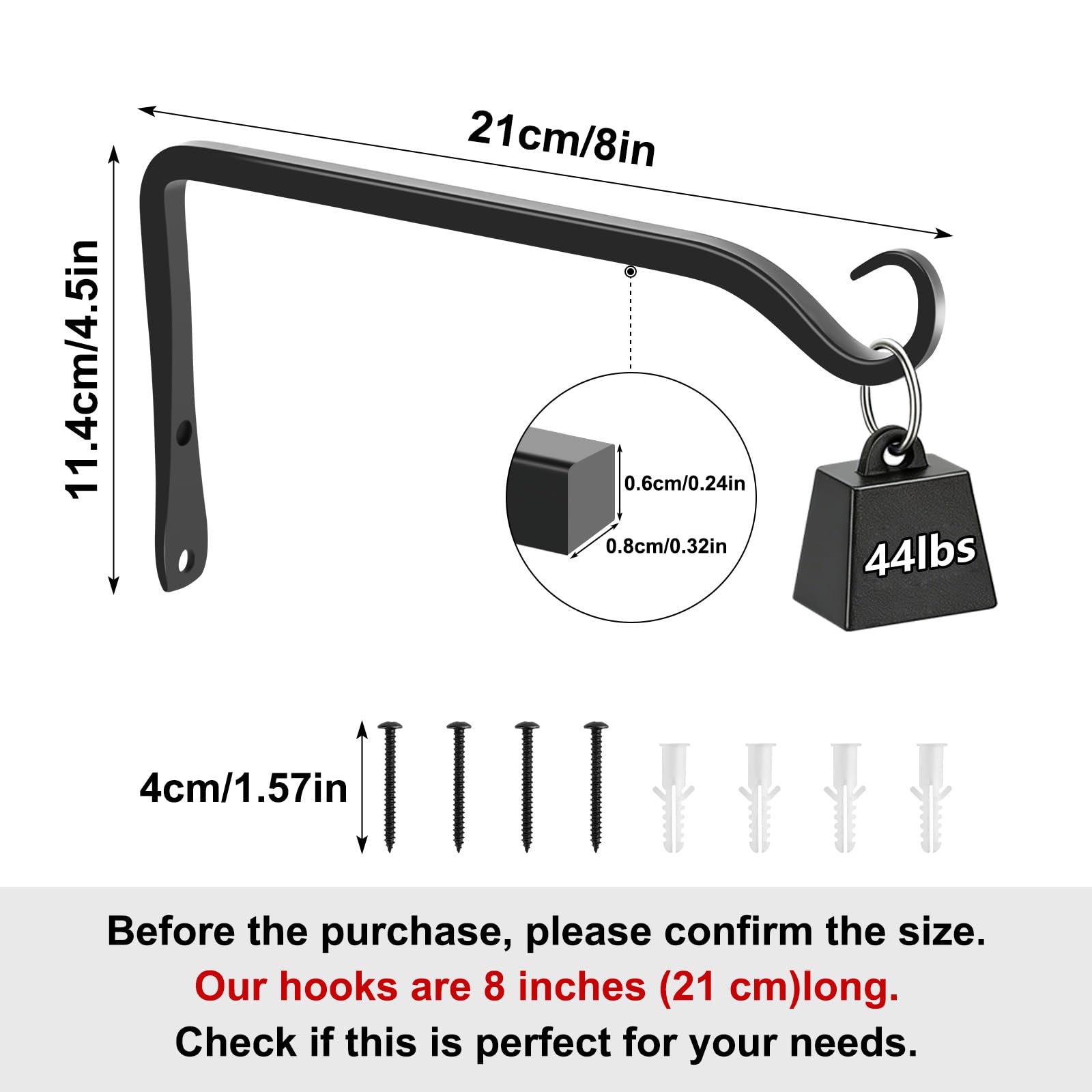 Gtongoko black rustproof coating protects the hanger for outdoor use