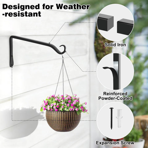 Gtongoko easy-install wall bracket for quick garden decorating