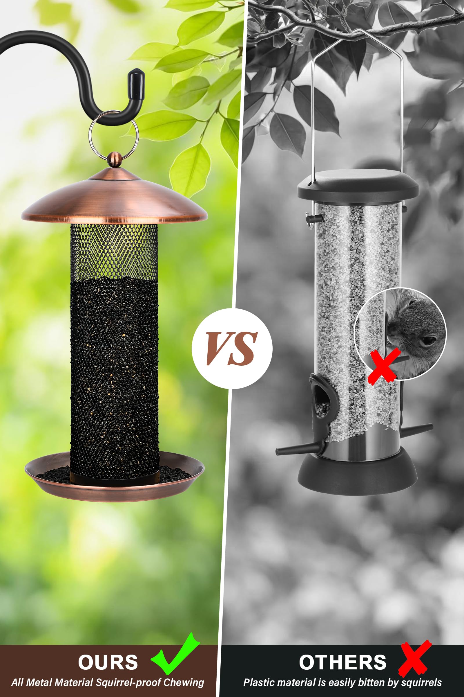 Gtongoko easy-refill and cleaning copper feeder for quick maintenance