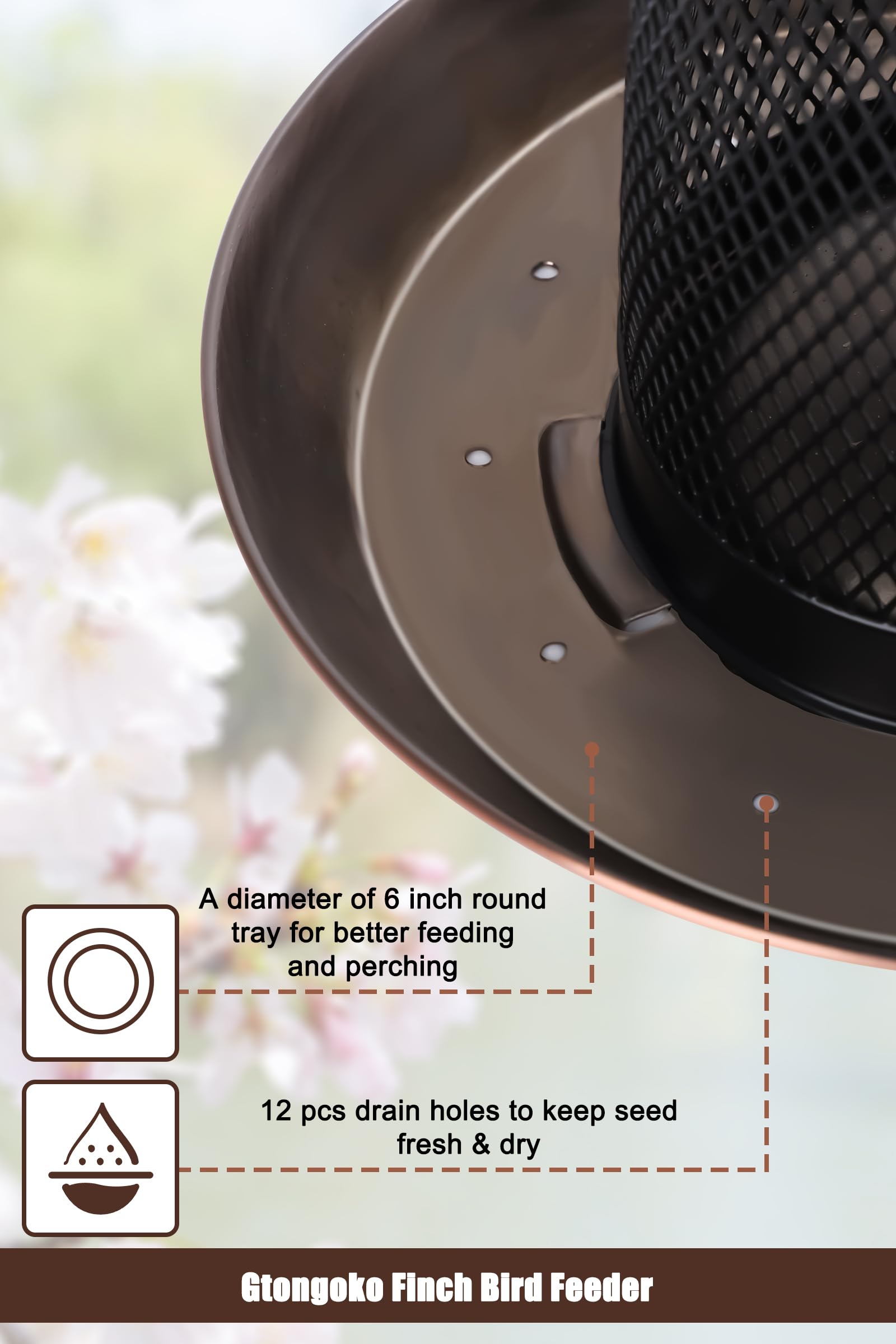 Gtongoko squirrel-proof copper feeder design protects seeds