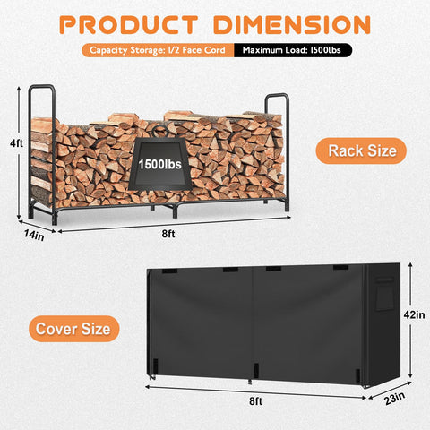 Gtongoko firewood rack assembly kit simplifies setup with included tools.