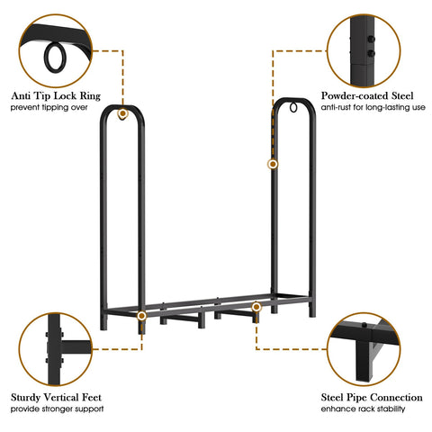 Gtongoko 4-inch ground clearance promotes dry, airy wood storage