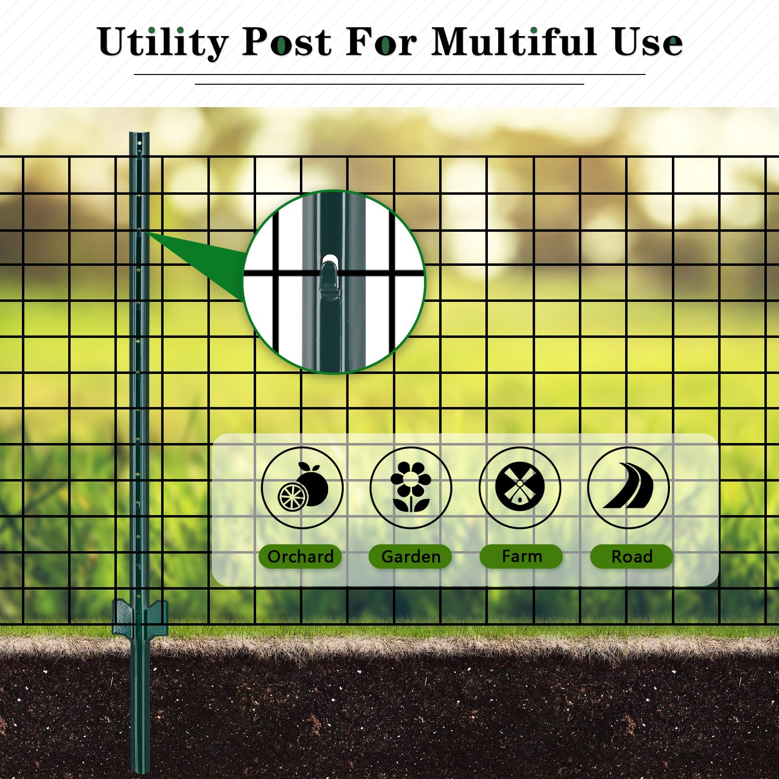 Gtongoko fence posts used for garden, yard, and farm boundaries.