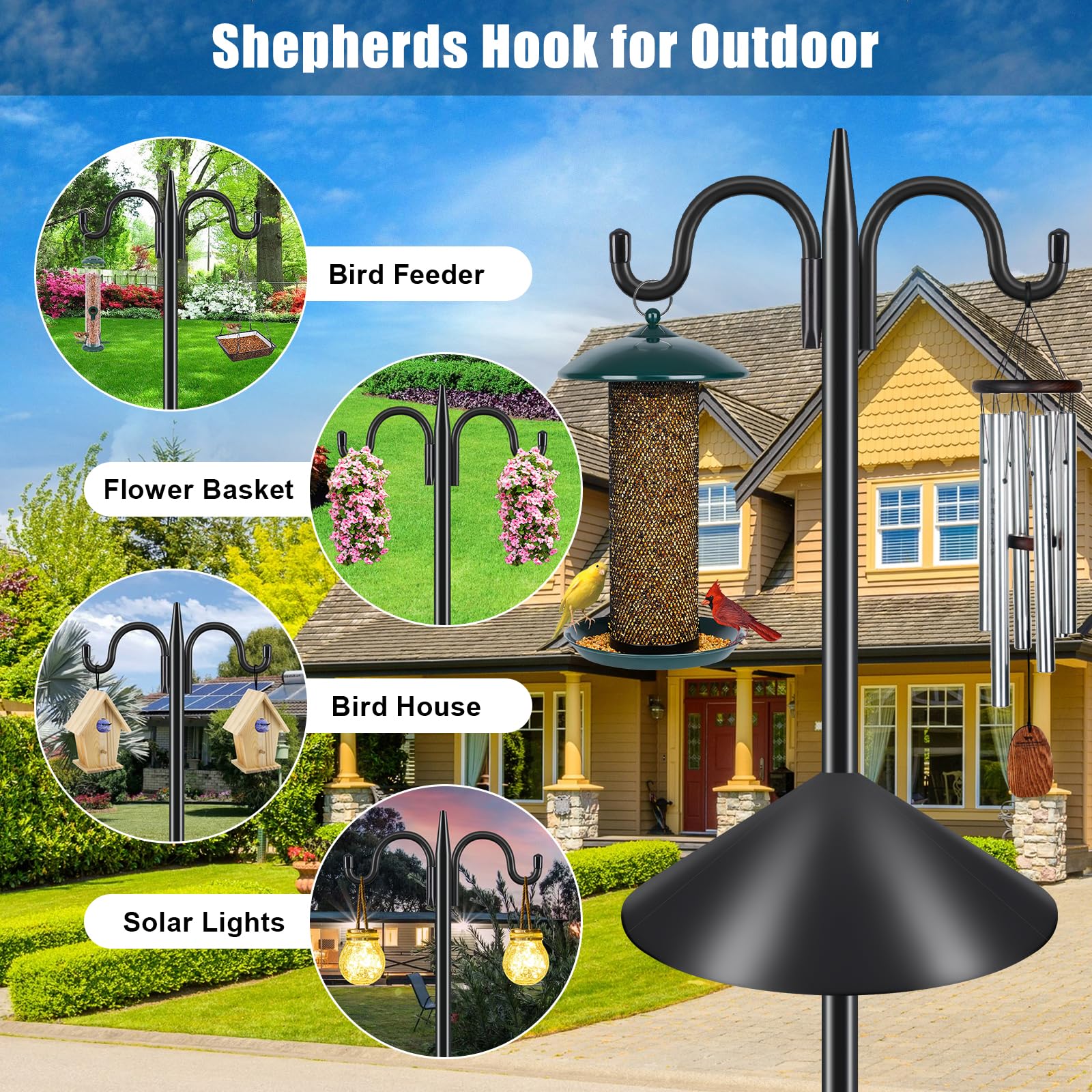 Gtongoko garden setup with the pole adds elegance to outdoor spaces.