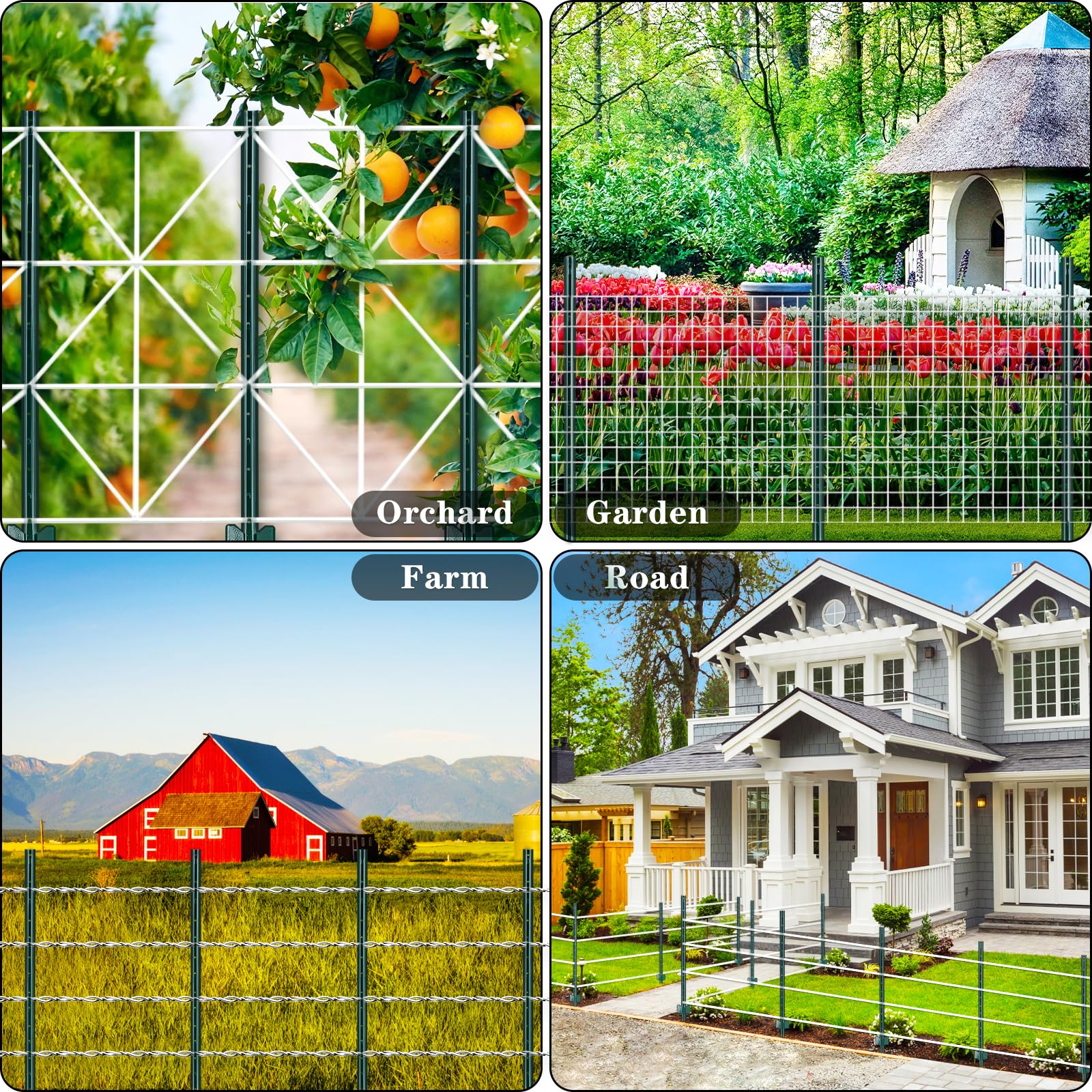 Gtongoko green powder-coated finish resists rust in outdoor settings