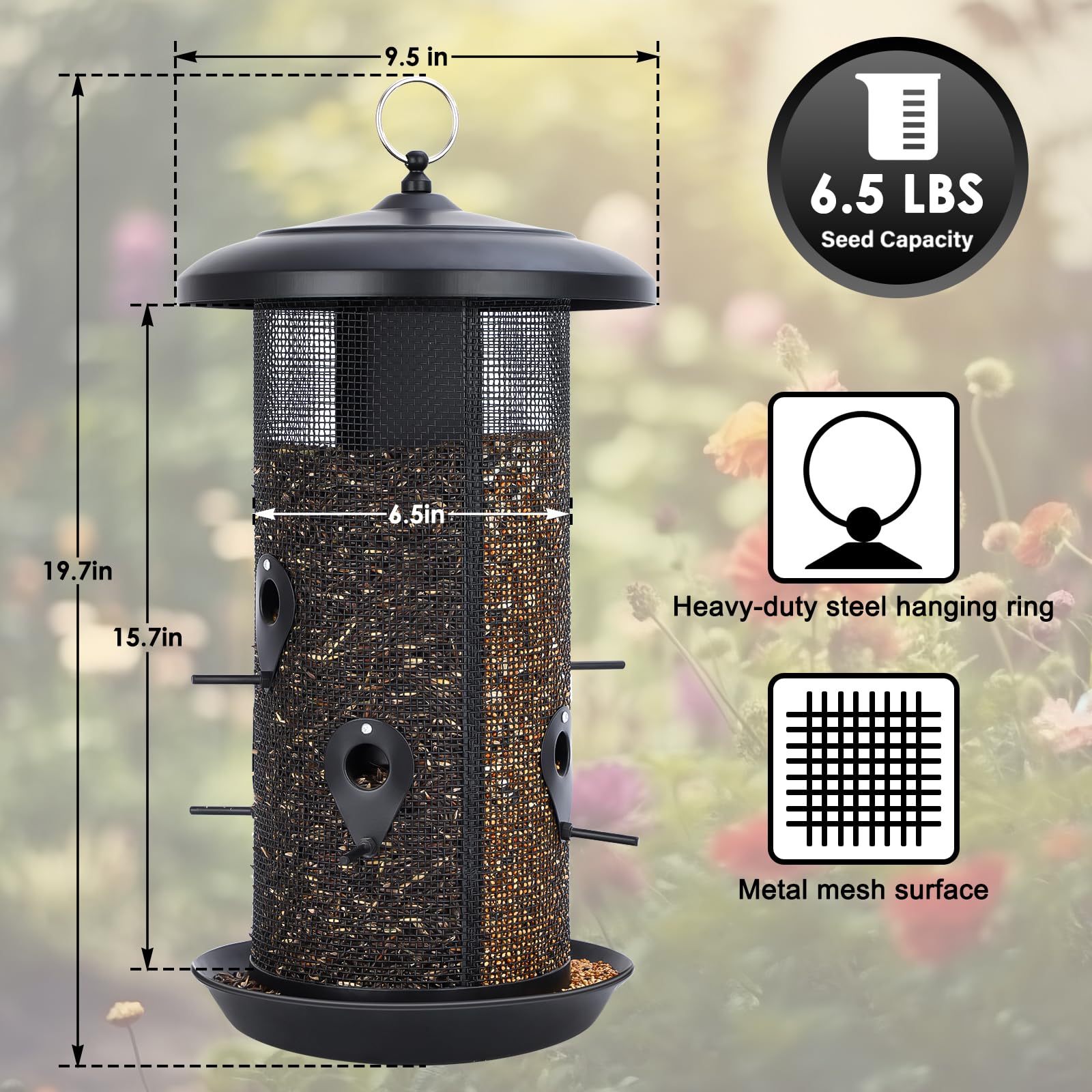 Gtongoko squirrel-proof metal body protects seeds from pests