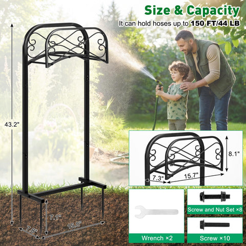Gtongoko upgraded 4-prong base adds extra stability for heavy hoses